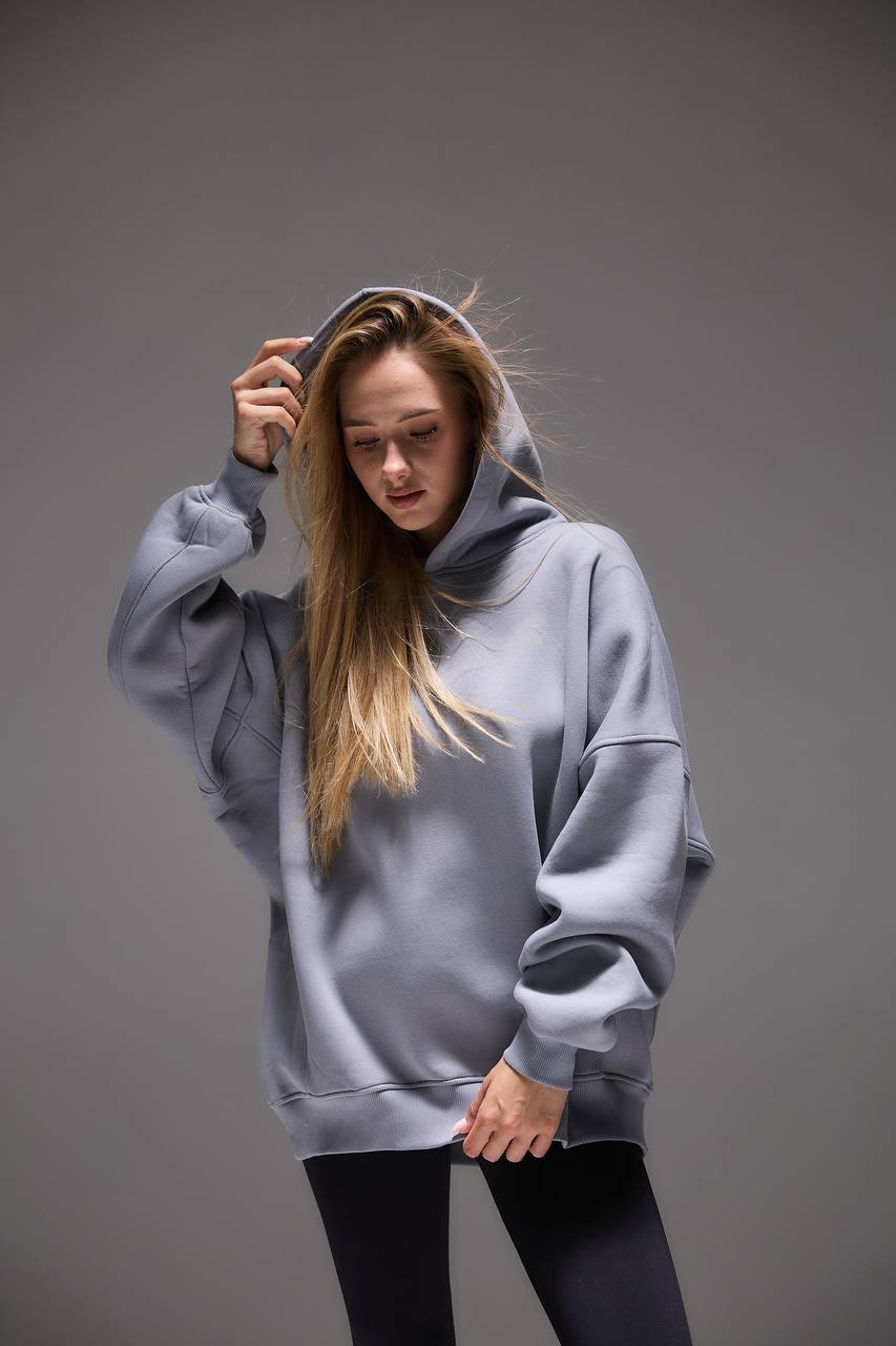 Oversized Hoodie with 3D Embroidery "MOON"