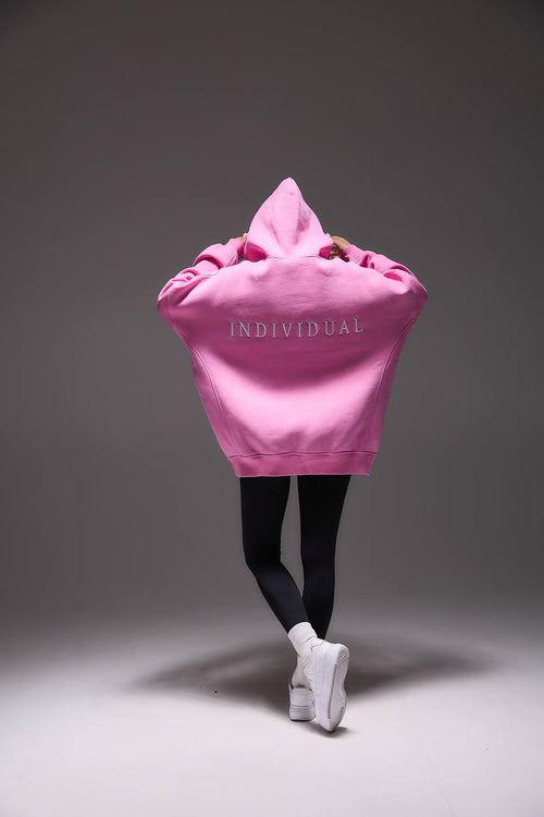 Oversized Hoodie with 3D Embroidery "FREEDOM"