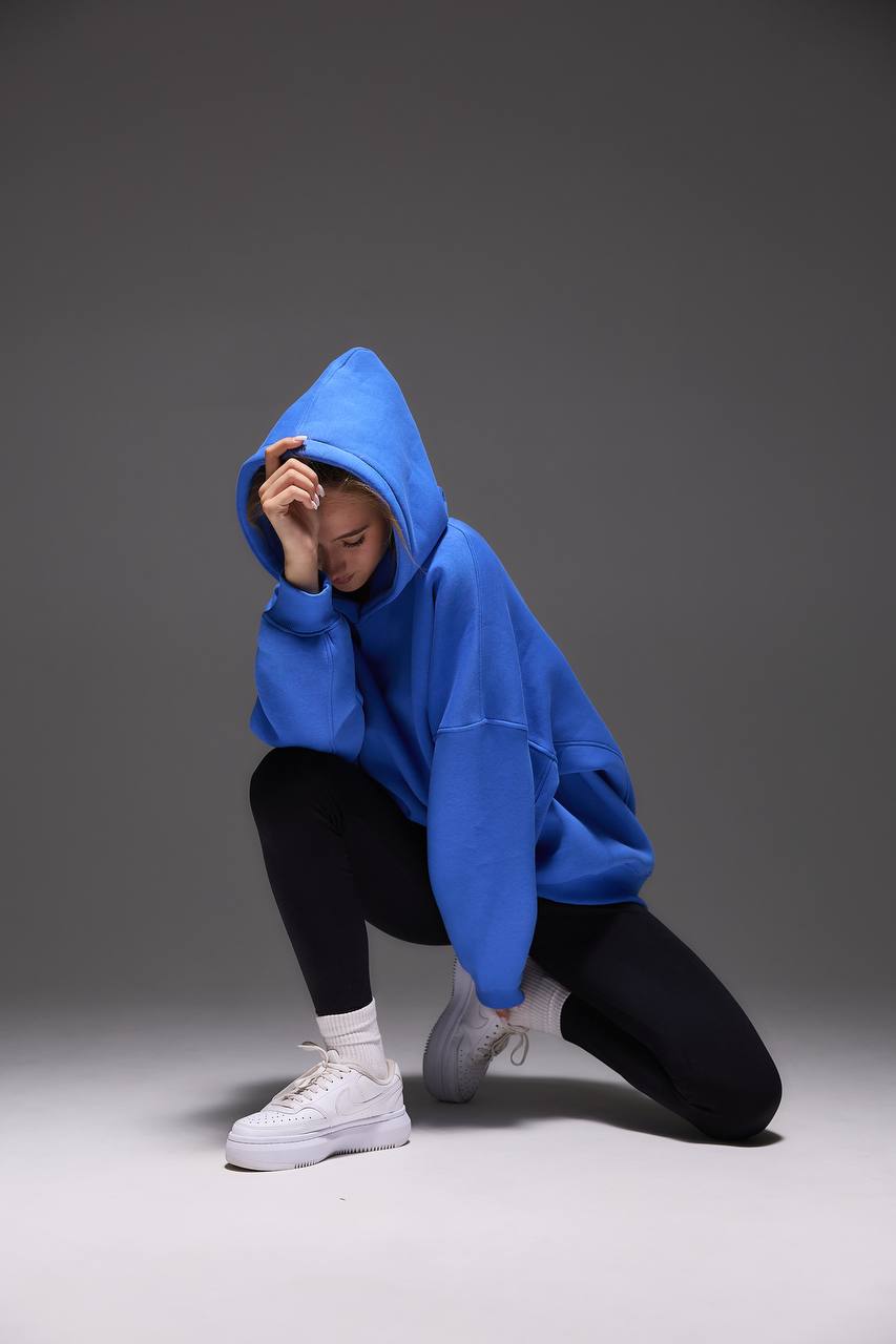Oversized Hoodie with 3D Embroidery "FREEDOM"