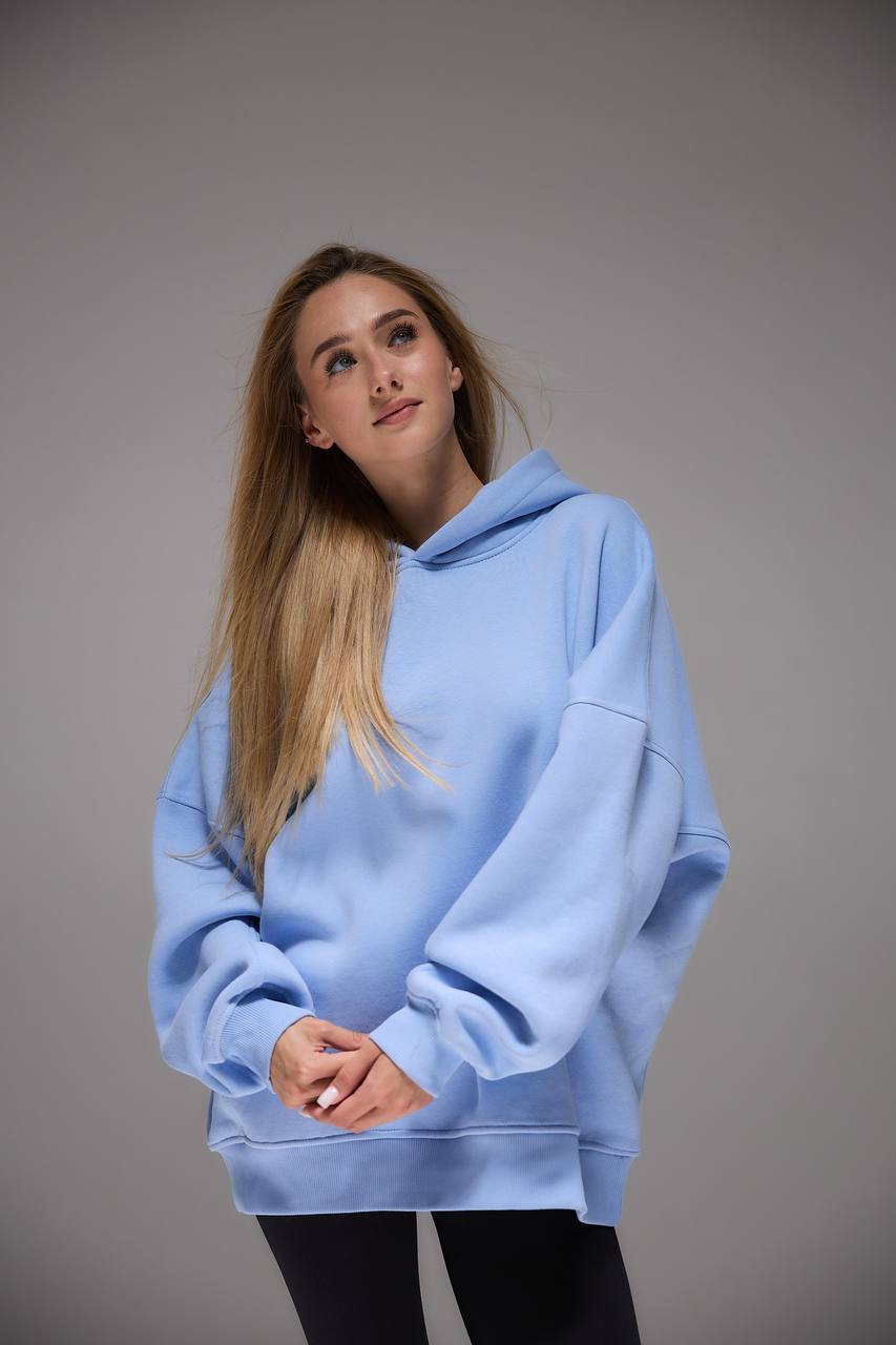 Oversized Hoodie with 3D Embroidery "LIBERTY"