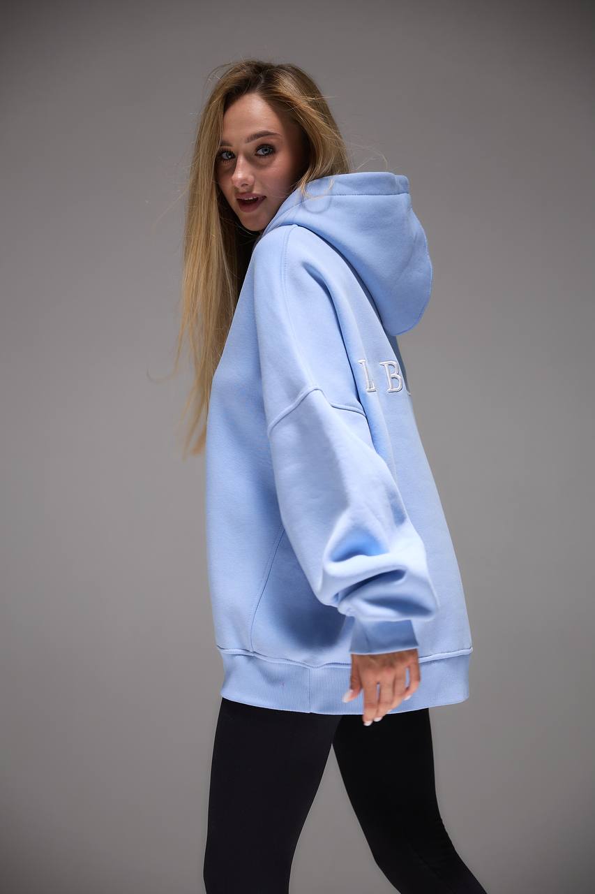 Oversized Hoodie with 3D Embroidery "LIBERTY"