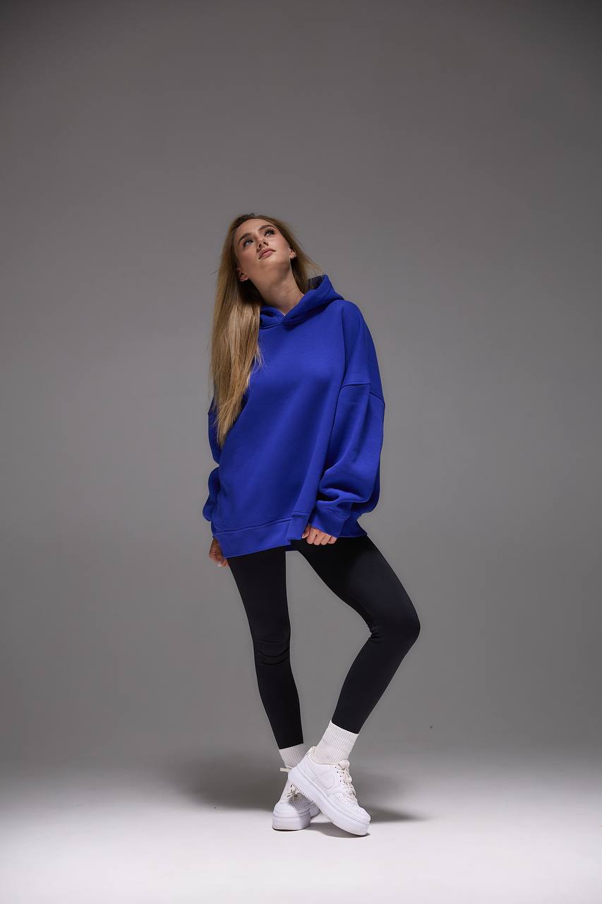 Oversized Hoodie with 3D Embroidery "MOOD"