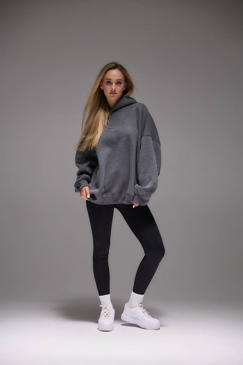 Oversized Hoodie with 3D Embroidery "MOON"