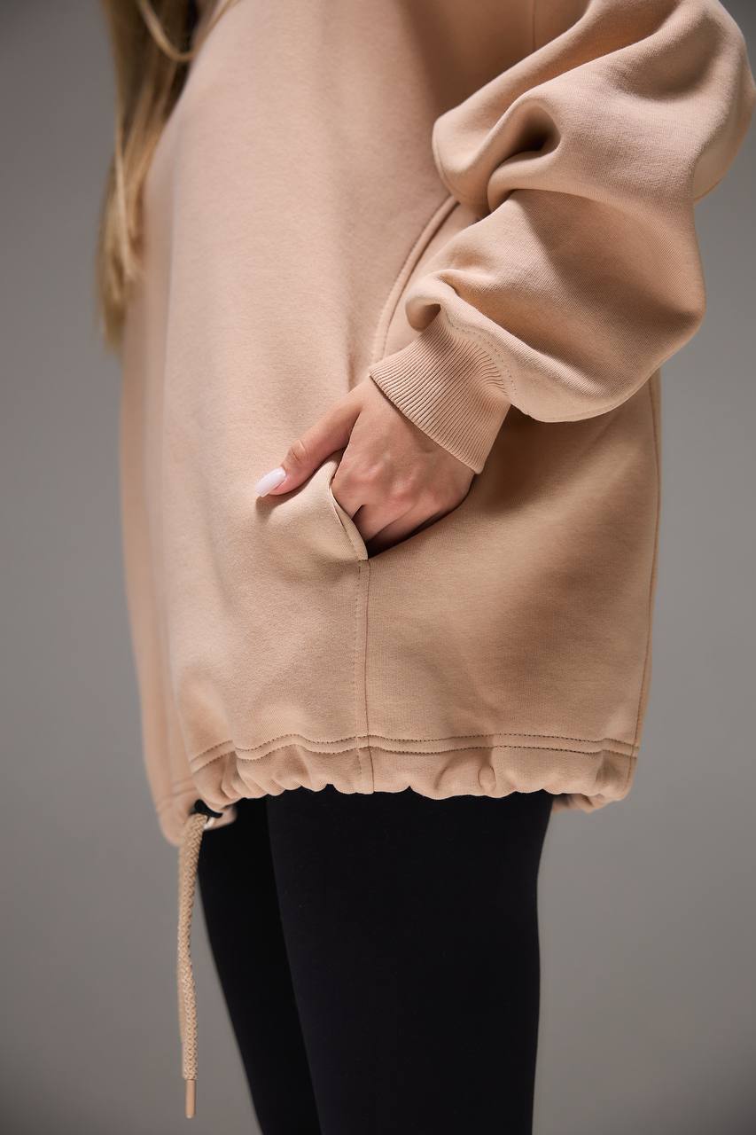 Oversized Hoodie with 3D Embroidery "FREEDOM"