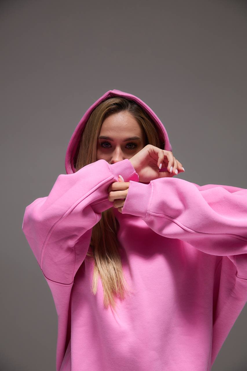 Oversized Hoodie with 3D Embroidery "FREEDOM"